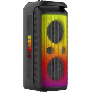 SENCOR Partycon CORE Power 140W Prenosný Bluetooth reproduktor s TWS, IPX4, RGB LED, karaoke, čierny