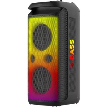 SENCOR Partycon BOOST Power 250W Prenosný Bluetooth párty reproduktor s TWS, IPX4, LED, FM rádio, karaoke, mikrofón