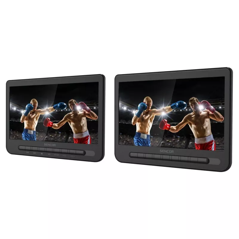 SENCOR SPV 7105 DUAL DVD 2x10 palcový LCD monitor do opierok hlavy pre auto