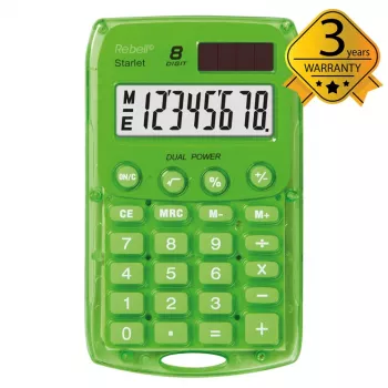Rebell Starlet kalkulačka čierna 10-miestny LCD Dual Power