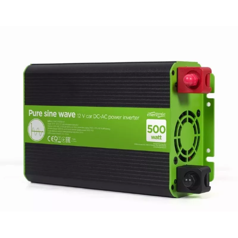 Gembird 12V na 230V čistý sínusový menič 500W