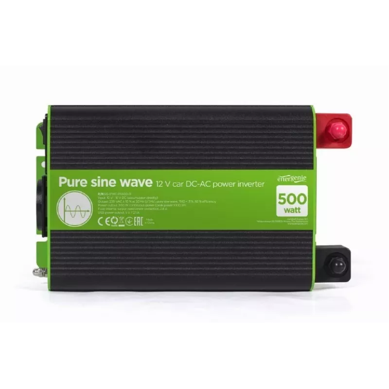 Gembird 12V na 230V čistý sínusový menič 500W