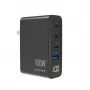 GEMBIRD GaN rýchla nabíjačka 4x USB 100W čierna