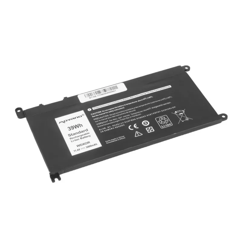 MITSU batéria WDX0R P75F P62F P66F T2JX4 WDXOR pre Dell - 3400 mAh (39 Wh)
