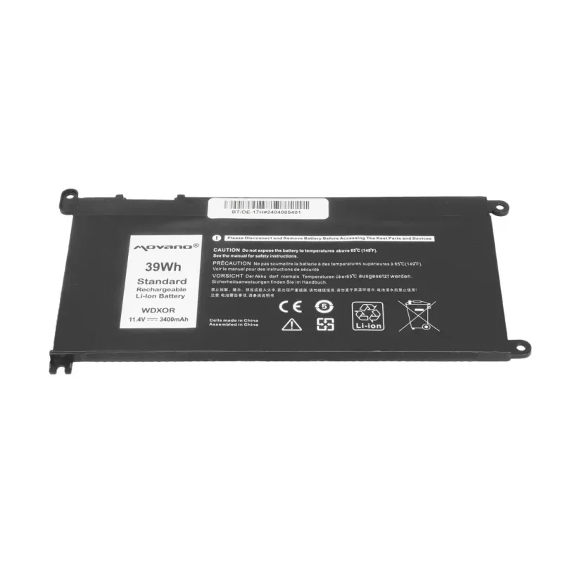 MITSU batéria WDX0R P75F P62F P66F T2JX4 WDXOR pre Dell - 3400 mAh (39 Wh)