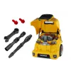 LEAN TOYS dielňa motor autobus rozoberanie DIY sada žltá
