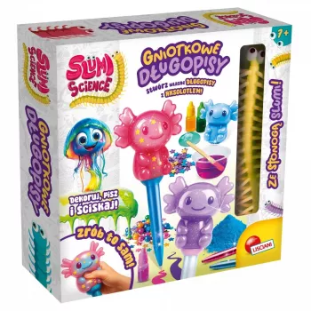 LISCIANI Slumi Squishy Pens - sortiment nových guľôčkových pier s antistresovým nástavcom, čierny atrament, 0,7 mm stredný hrot, balenie 1 ks