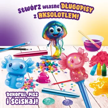 LISCIANI Slumi Squishy Pens - sortiment nových guľôčkových pier s antistresovým nástavcom, čierny atrament, 0,7 mm stredný hrot, balenie 1 ks