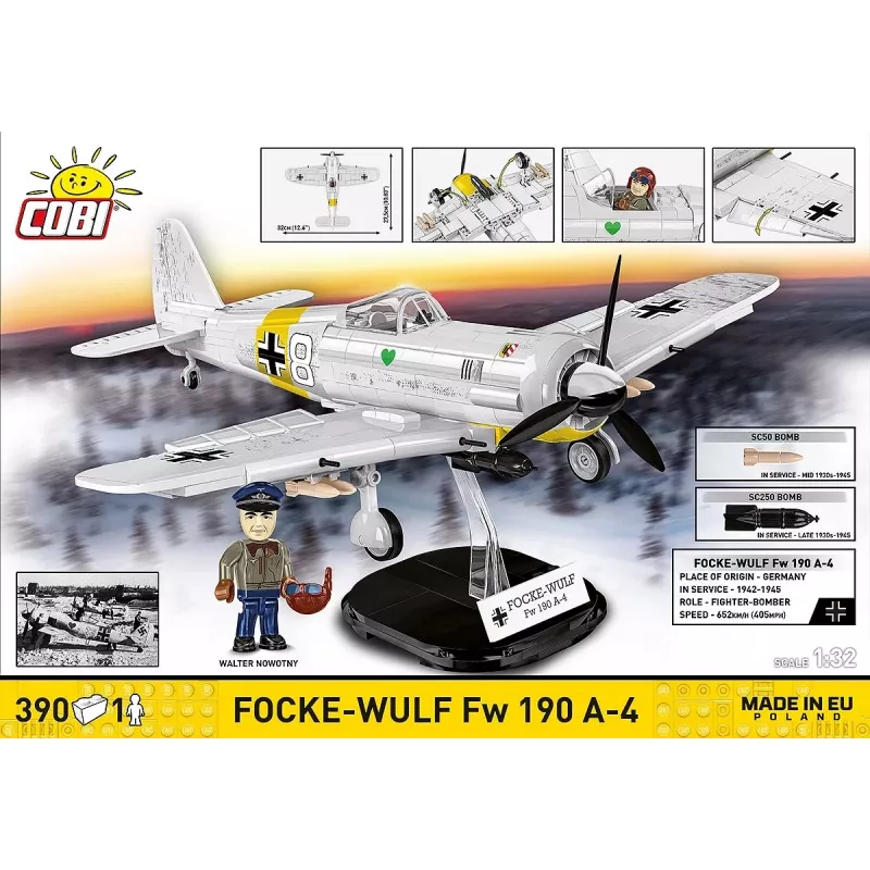 COBI Focke-Wulf Fw 190 A-4 stavebnica z kociek