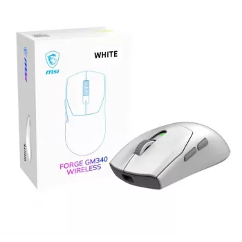 MSI Forge GM340 bezdrôtová herná myš biela