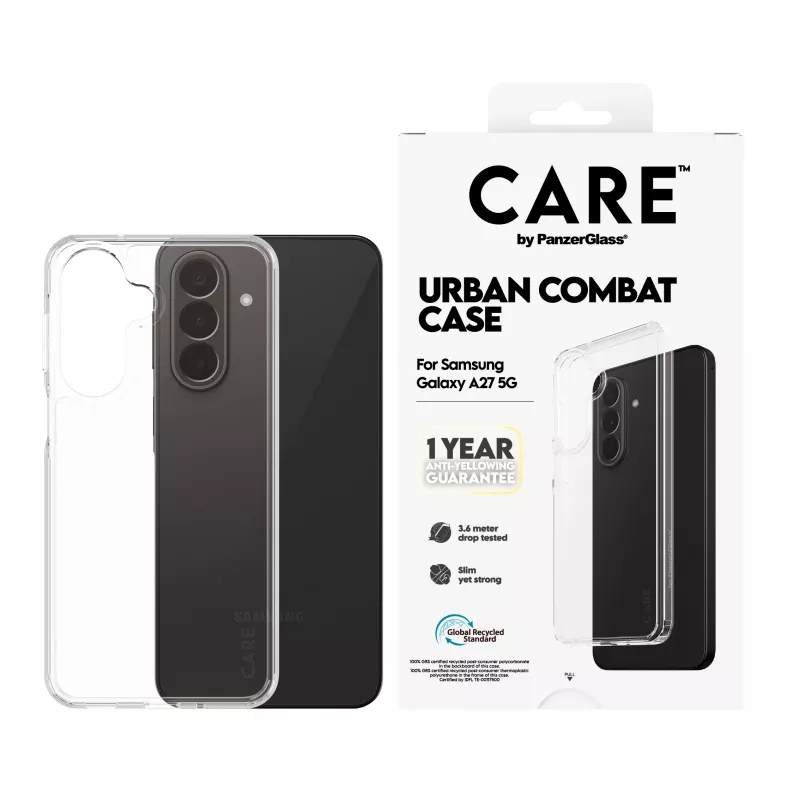 PanzerGlass CARE by Urban Combat puzdro pre Samsung Galaxy A27 5G - transparentné