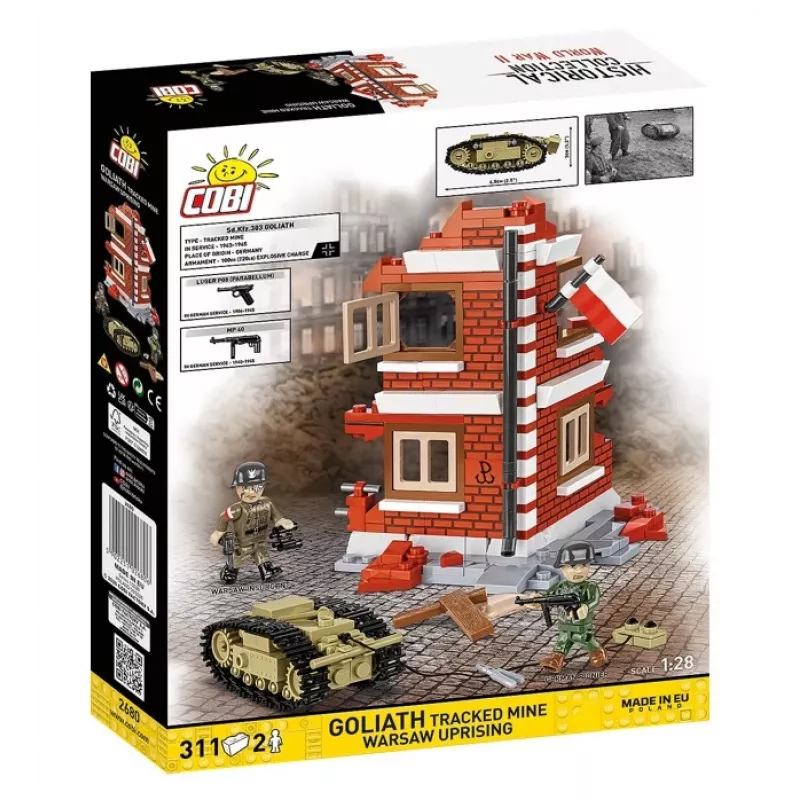 COBI Historical Collection Goliath pásová mína, Varšavské povstanie, 1:28, 311 dielikov