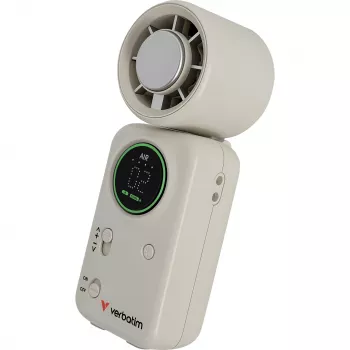 Verbatim Cool 'n' Go Ice Touch Pro ručný ventilátor biela/strieborná 32346