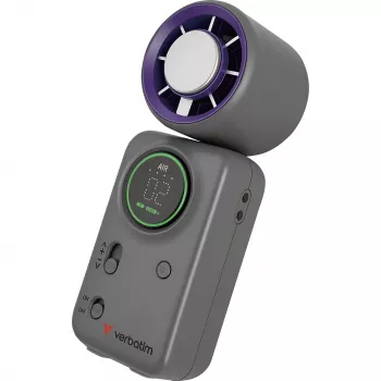 Verbatim Cool'n'Go Ice Touch Mini ručný ventilátor (fialová/sivá)