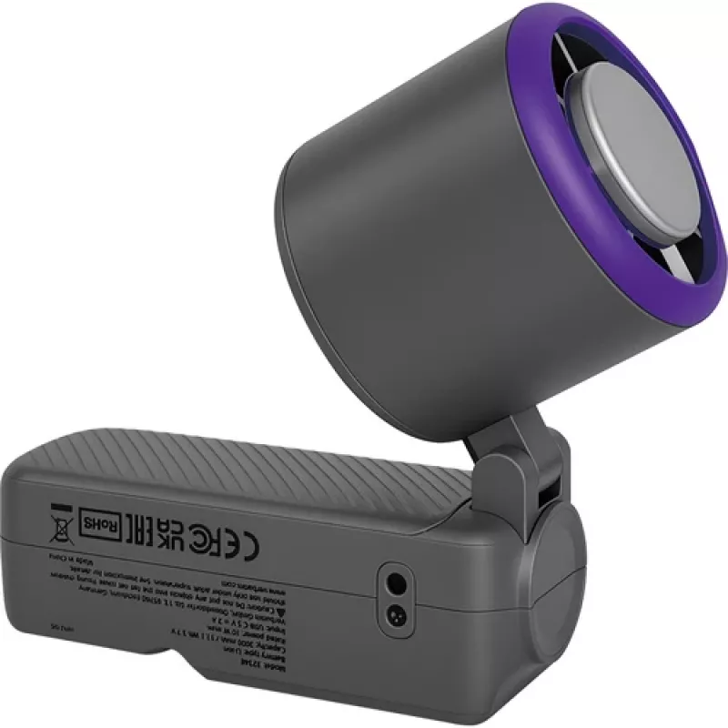 Verbatim Cool'n' Go Ice Touch Pro ručný ventilátor sivá/fialová