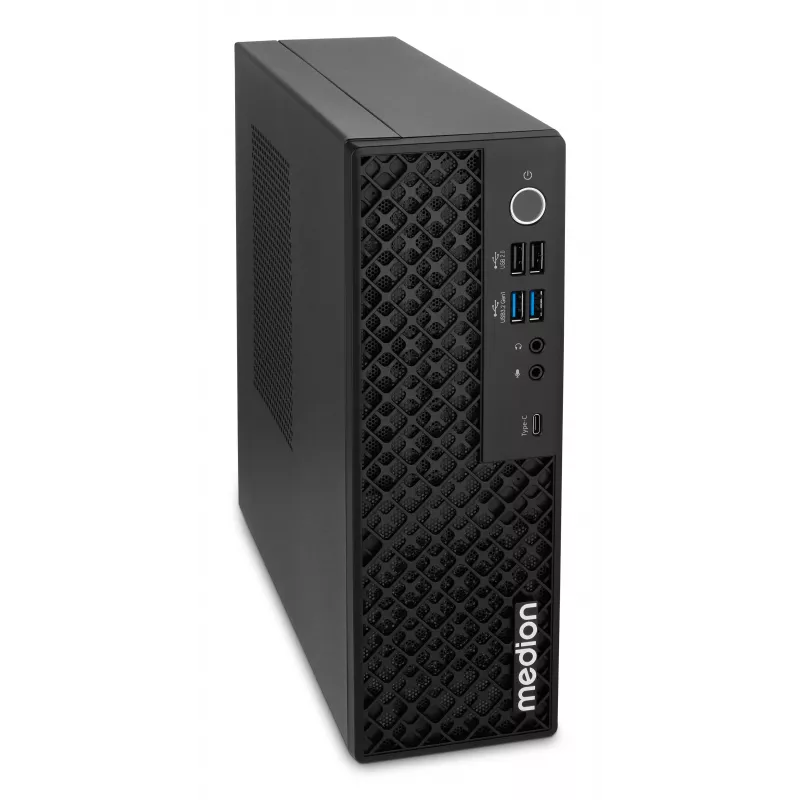 Medion 10026214 PICOWORX T80III MD340101 mini PC, Intel Processor N100, 16GB RAM, 512GB SSD, Windows 11 Pro, Wi-Fi 6, čierna