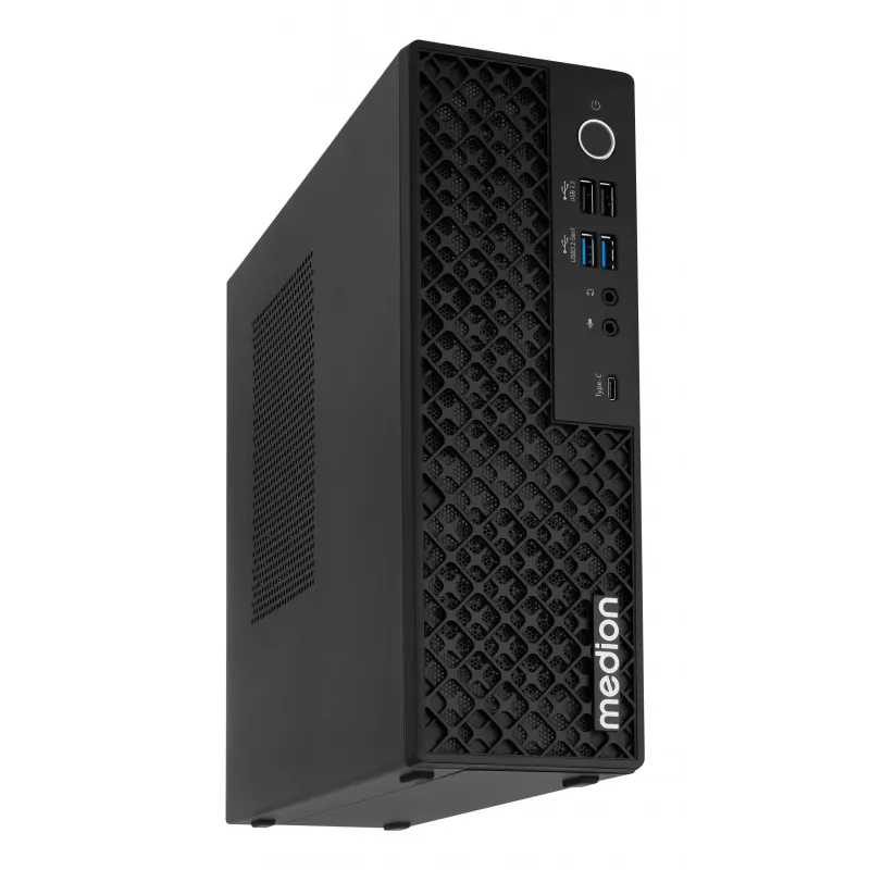 Medion 10026214 PICOWORX T80III MD340101 mini PC, Intel Processor N100, 16GB RAM, 512GB SSD, Windows 11 Pro, Wi-Fi 6, čierna