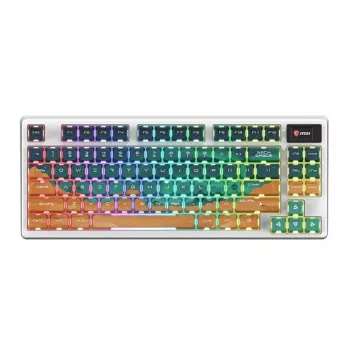 MSI Forge GK600 TKL bezdrôtová mechanická herná klávesnica - Mars US ANSI, Tri-Mode, Hot-Swappable Forge spínače, Per-Key RGB, PBT keycaps