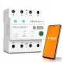 Qoltec 50976 trojfázové inteligentné Wi-Fi relé 63A, DIN lišta, 3P+N, časovač, Tuya