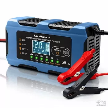 Qoltec 52669 inteligentná nabíjačka batérií 12V 6A s funkciou opravy pre AGM GEL LiFePO4