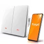 QOLTEC Smart Light Switch WiFi 2-gang časovač Tuya biela