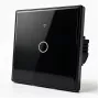 Qoltec Smart Touch svetelný vypínač 1-násobný Wi-Fi časovač Tuya biely