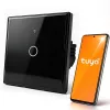 Qoltec Smart Touch svetelný vypínač 1-násobný Wi-Fi časovač Tuya biely