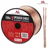 MACLEAN MCTV-512 reproduktorový kábel 100m 2x1,5mm² transparentný OFC kotúč