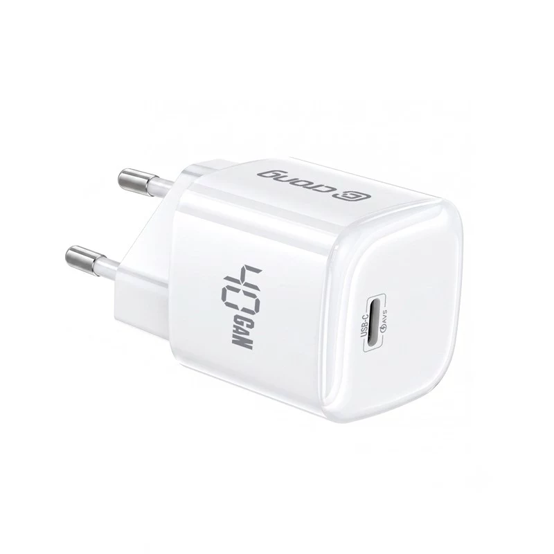 CRONG NEO GaN 40W USB-C PD 3.2 nástenná nabíjačka s AVS - biela