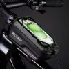 WILDMAN GX200 cyklistická rámová taška s držiakom na mobil, zelená