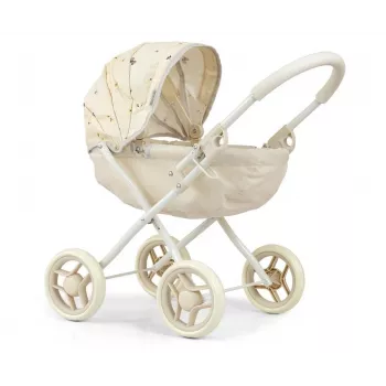 MILLY MALLY kočík pre bábiky Dori NATURE - prírodné drevo, klasický škandinávsky dizajn, pre bábiky do 45 cm, od 12 mesiacov