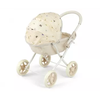 MILLY MALLY kočík pre bábiky Dori NATURE - prírodné drevo, klasický škandinávsky dizajn, pre bábiky do 45 cm, od 12 mesiacov