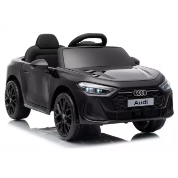 LEAN CARS Audi A5L HL788 čierne 12V na batérie detské auto s diaľkovým ovládačom pre rodičov, LED svetlami, MP3, EVA penovými kolesami, ekokožená sedačka, max. zaťaženie 30 kg, pre deti od 3-8 rokov