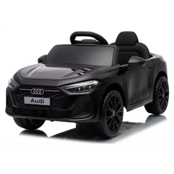LEAN CARS Audi A5L HL788 čierne 12V na batérie detské auto s diaľkovým ovládačom pre rodičov, LED svetlami, MP3, EVA penovými kolesami, ekokožená sedačka, max. zaťaženie 30 kg, pre deti od 3-8 rokov