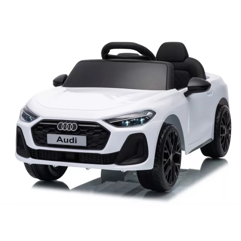LEAN CARS Audi A5L HL788 12V detské elektrické auto s diaľkovým ovládačom, biele