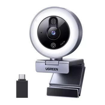 UGREEN CM910 webkamera, 2K, 30FPS, LED svetlo, integrovaný mikrofón
