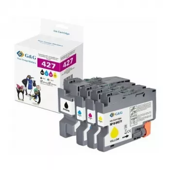 G&G kompatibilná sada atramentových náplní pre Brother LC-427 - čierna, cyan, magenta, žltá (GP-B427BKCMY-4P)