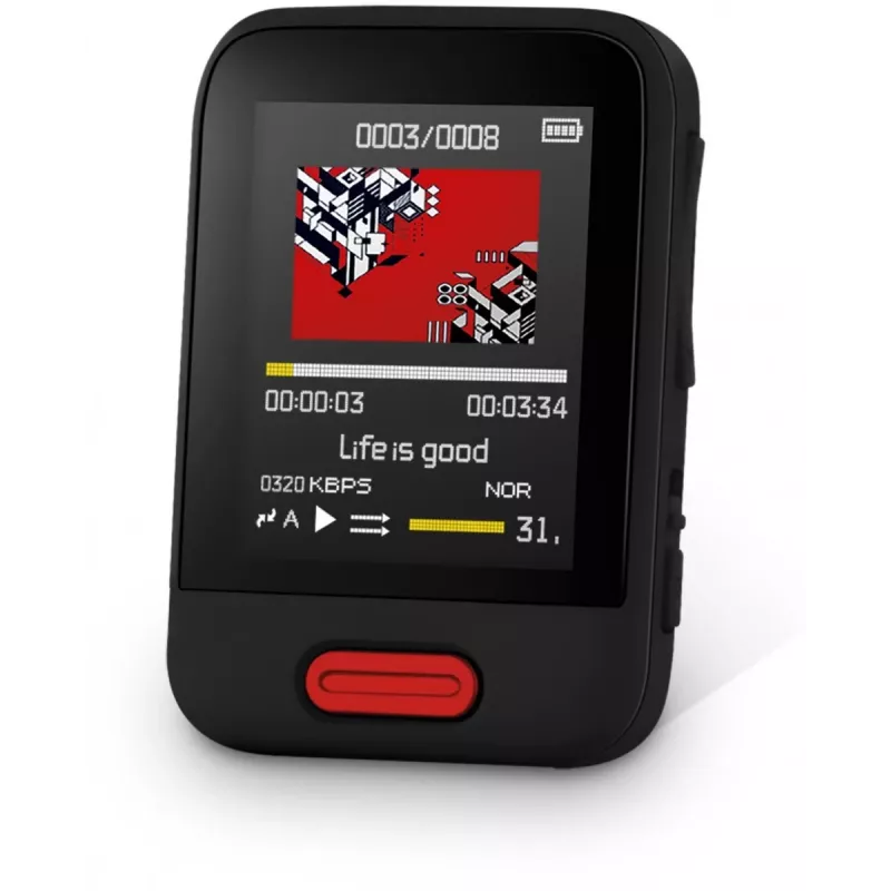 SENCOR SFP 7716BK MP3/MP4 prehrávač 16 GB čierny s Bluetooth, 1,8