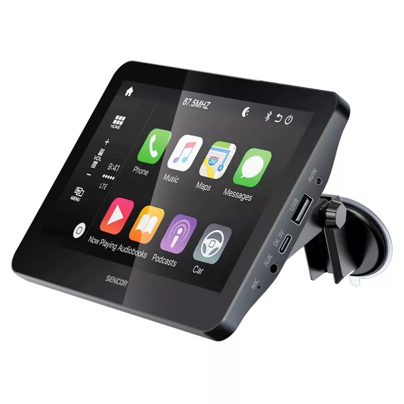 SENCOR SCT M760BWT 7 inch bezdrôtový CarPlay Android Auto 2-DIN multimediálny prijímač so vstupom pre cúvaciu kameru