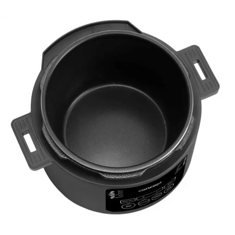 CONCEPT CK6001 multivarný hrniec 5L 900W 10 programov nepriľnavý čierna/nerez