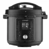 CONCEPT CK8000 multivarný hrniec s funkciou teplovzdušnej fritézy, 6L hrniec, 3,5L košík, 1500W, 10 programov, čierna/strieborná