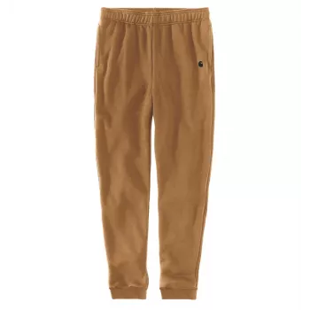 Carhartt pánske Hamilton Brown tepláky jogger - 13 oz ťažká zmes bavlny a polyesteru, pravidelný strih so zúženou nohavicou, elastický pás so šnúrkou, rebrované manžety, bočné a zadné vrecká, vyšívané logo C