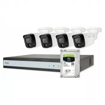 ABUS Security-Center TVVR33843T kompletná sada so 4 analógovými mini-tube kamerami a rekordérom