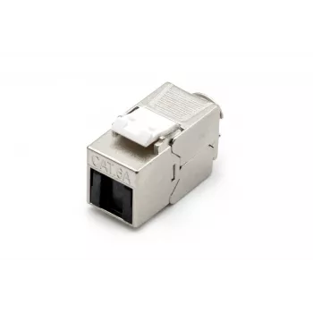 DIGITUS DN-93615-D CAT 6A Keystone modul, tienený, bez nástrojov, 10GBase-T, 500 MHz, zinkový odliatok, pozlátené kontakty, T568A/B, PoE++