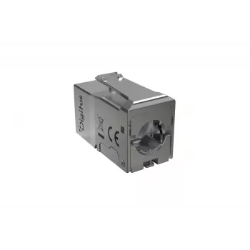 DIGITUS Keystone modul Cat. 6A, tienený, bez nástrojov, RJ45, strieborný