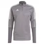 adidas Tiro 21 tréningová bunda Grey Four/čierna 2XL GH7301