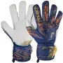 Reusch Attrakt Grip brankárske rukavice tmavomodrá/biela/svietivá oranžová veľkosť 11