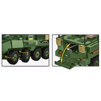 COBI Stryker M1126 ICV (mierka 1:35) – detailná stavebnica vojenského vozidla