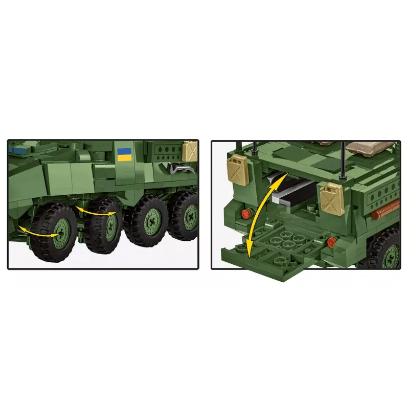 COBI Stryker M1126 ICV (mierka 1:35) – detailná stavebnica vojenského vozidla
