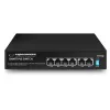 ESPERANZA 6-portový PoE+ Gigabit switch 65W GOLIATH (4 PoE+ porty, 2 uplinky, 12 Gbps, bezventilátorový kovový)